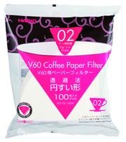 Hario V60 Paper Filter 02 Dripper 100 Sheets Bleached